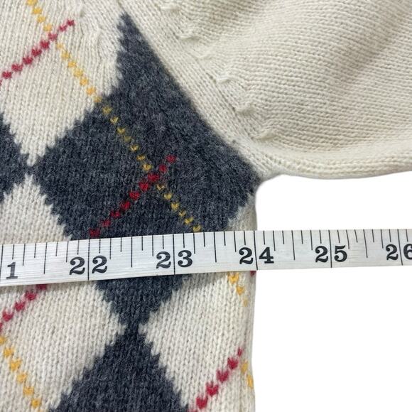 VTG Tommy Hilfiger Argyle Wool Blend Sweater Mens XXL Diamond Preppy Academia - Picture 10 of 13
